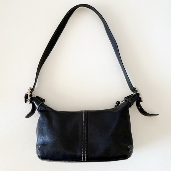 Coach Legacy Bag Shoulder Leather 9564 Demi Soho Boho Casual Y2K Chic Black - Picture 1 of 13